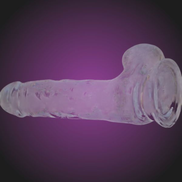 Прозорий фалоімітатор на присосці ADDICTION &mdash; Clear Dildo with Balls 7&Prime; SO5581 фото