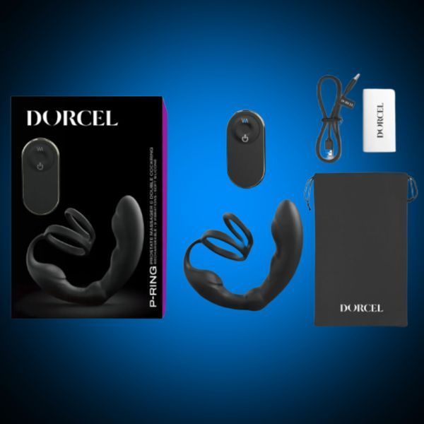 Масажер простати Dorcel P-Ring з ерекційним кільцем та пультом ДК SO6240 фото