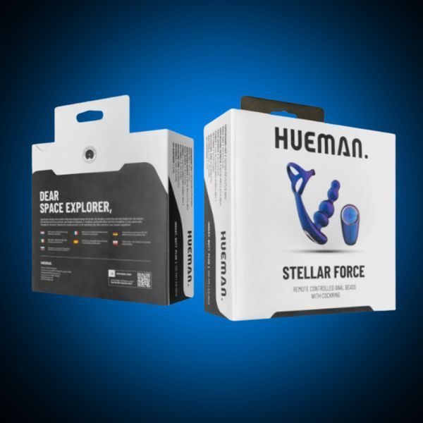 Анальний вібратор з ерекційним кільцем Hueman - Stellar Force Anal Beads with Cockring SX3894 фото