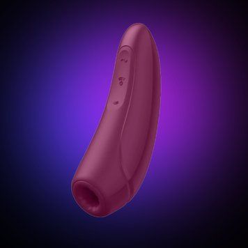 Вакуумний кліторальний стимулятор Satisfyer Curvy 1+ Rose Red з керуванням через інтернет SO3780 фото