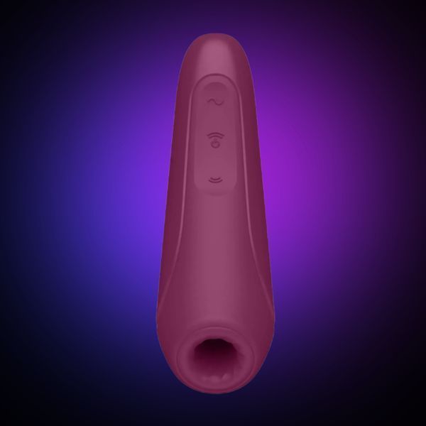Вакуумний кліторальний стимулятор Satisfyer Curvy 1+ Rose Red з керуванням через інтернет SO3780 фото