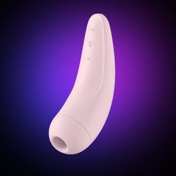 Вакуумний кліторальний стимулятор Satisfyer Curvy 2+ Pink з керуванням через інтернет SO3782 фото