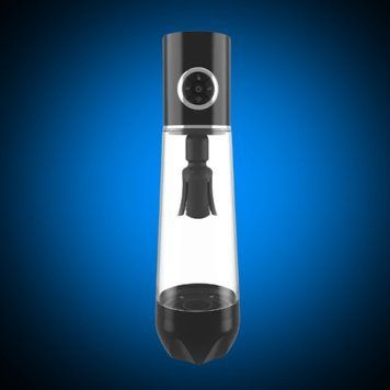 Автоматична вакуумна помпа Men Powerup Luxury Pump з вібромасажем SX4045 фото