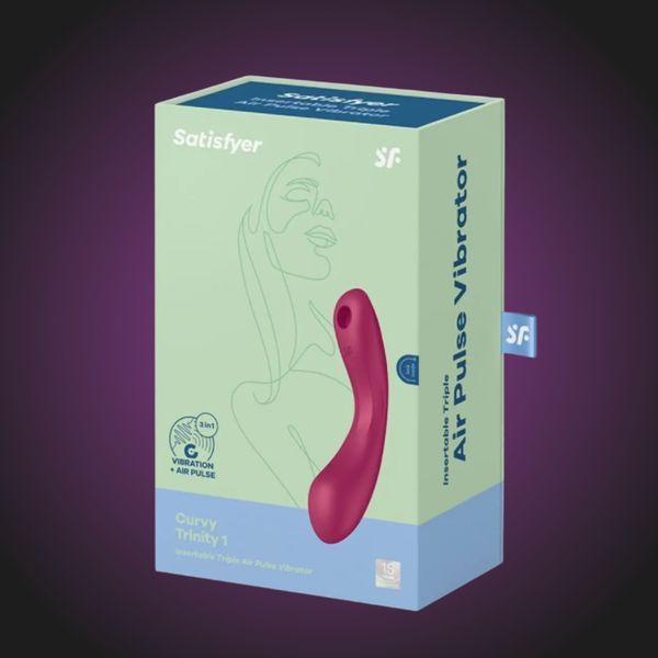 Вакуумний стимулятор з вібрацією Satisfyer Curvy Trinity 1  SO8407 фото