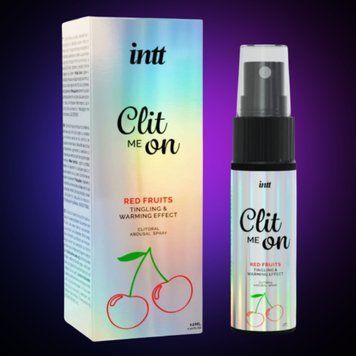 Збуджуючий спрей для клітора Intt Clit Me On Red Fruits Warming Effect 12 мл SO8393 фото