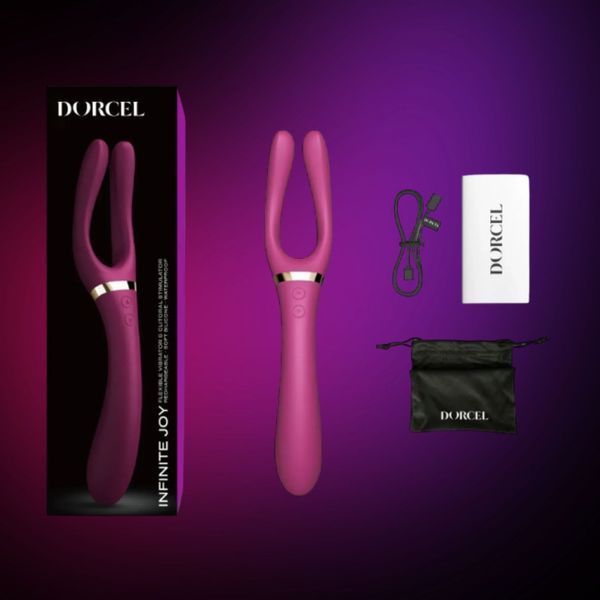Вібратор-стимулятор Dorcel INFINITE JOY PLUM, багатофункціональний SO7380 фото