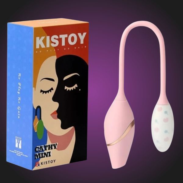 Віброяйце з вакуумним стимулятором KISTOY Cathy Mini SO8712 фото