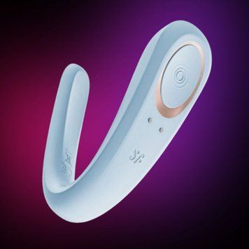 Вібратор для пар Satisfyer Double Classic Light Blue SX3654 фото