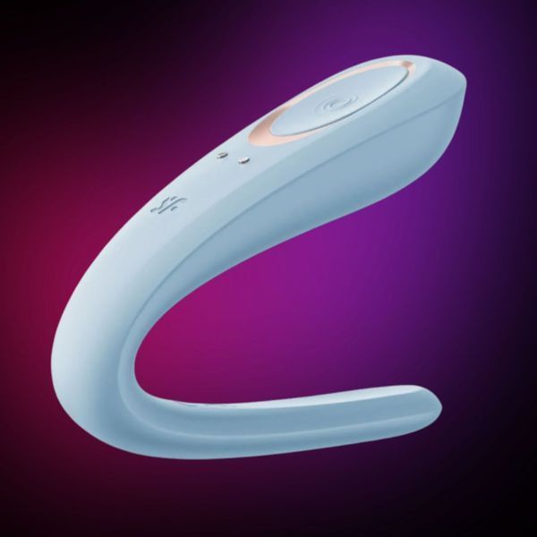Вибратор для пар Satisfyer Double Classic Light Blue SX3654 фото