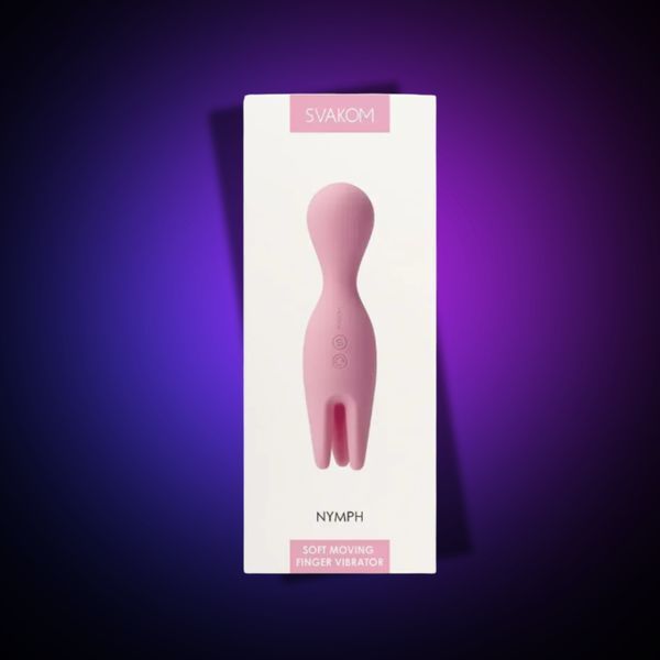 Двойной вибратор для чуствительных зон Svakom Nymph Pale Pink SO4850 фото