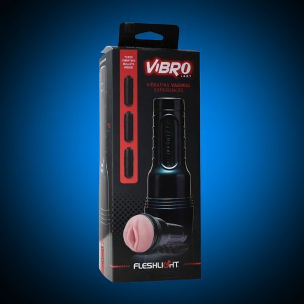 Мастурбатор з вібрацією Fleshlight Vibro Pink Lady Touch, три віброкулі F17347 фото
