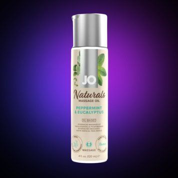 Масажна олія System JO - Naturals Massage Oil - Peppermint&Eucalyptus, 120 мл SO6166 фото