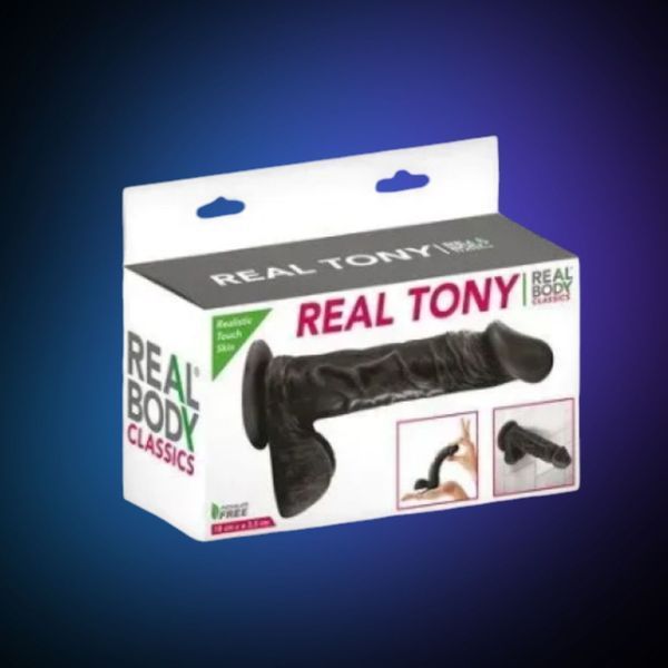 Фалоімітатор Real Body &mdash; Real Tony Black, діаметр 3,5 см SO3721 фото