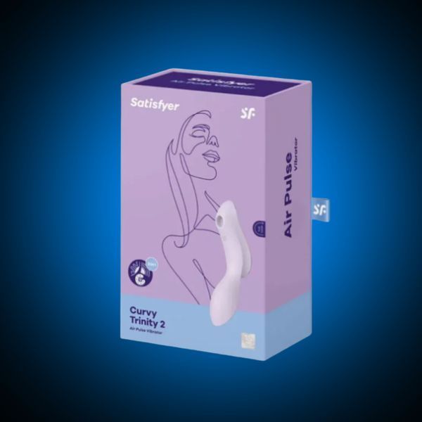 Вакуумний стимулятор з вібрацією Satisfyer Curvy Trinity 2 Violet SO6084 фото
