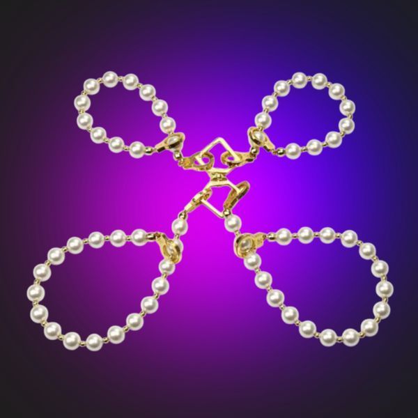 Перлинний набір для фіксації LOCKINK Pearl Bondage & Restraint Set SX0908 фото