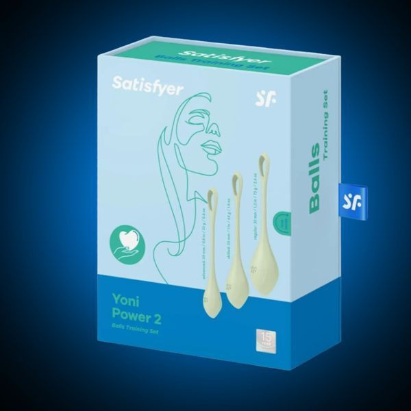 Набір йоні-намистин Satisfyer Yoni Power 2 Light Green SO5549 фото