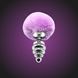 Металева анальна пробка Alive Fluffy Twist Plug Purple SO6308 фото 1