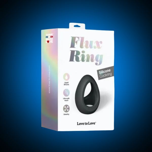 Ерекційне кільце подвійне Love To Love FLUX RING - BLACK ONYX SO5087 фото